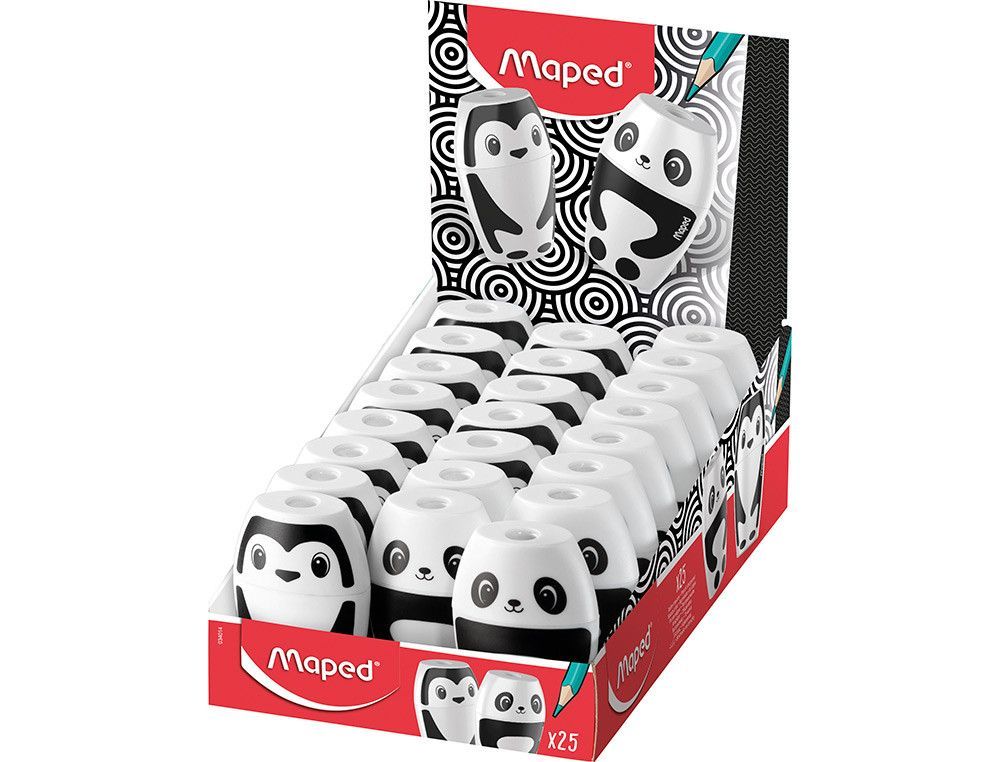 Sacapuntas plastico maped shaker fancy 1 uso con deposito