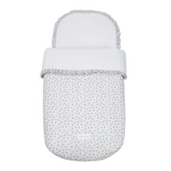 Saco capazo Pasito a Pasito Little Bloom Flor gris