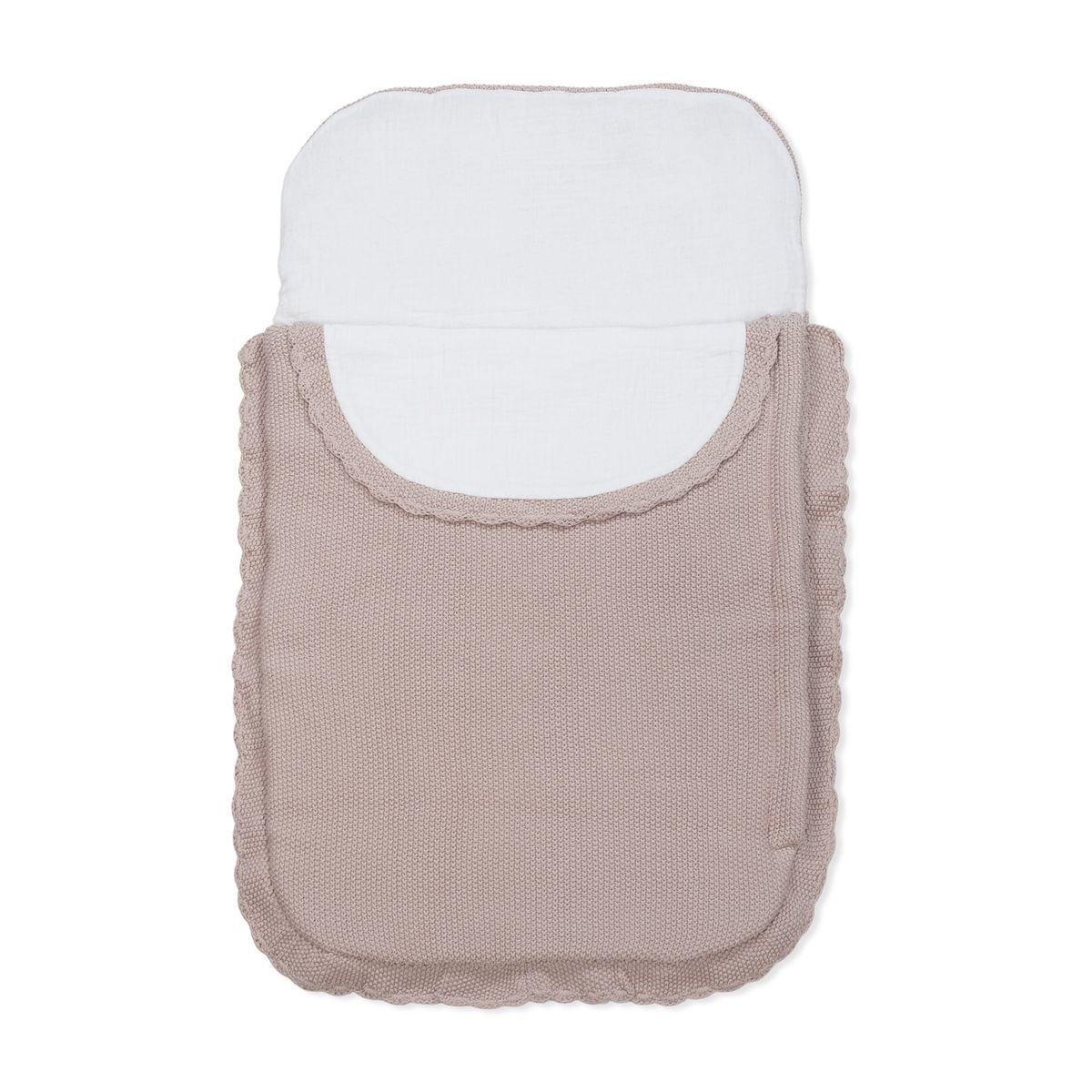 Saco capazo Pasito a Pasito Tricot Rosa