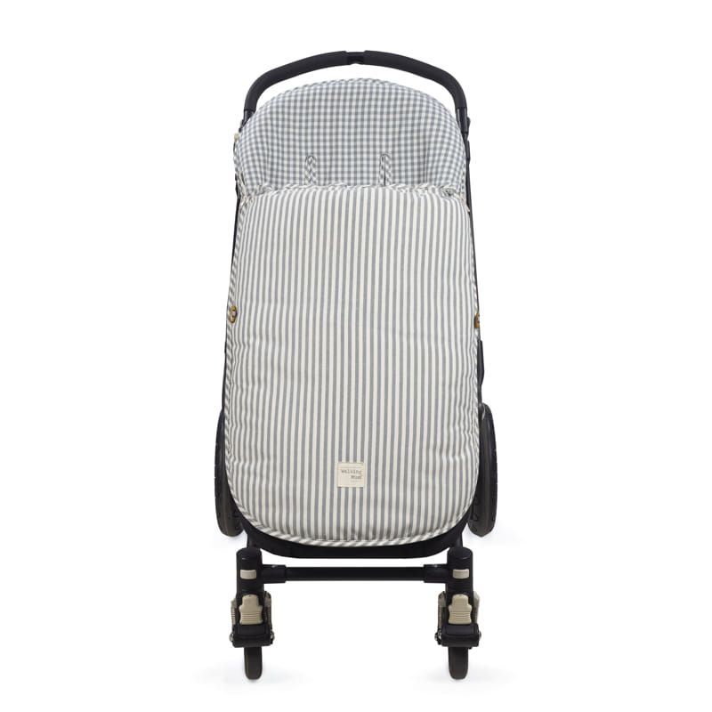 Saco silla Walking Mum Praliné Vichy/rayas Matcha