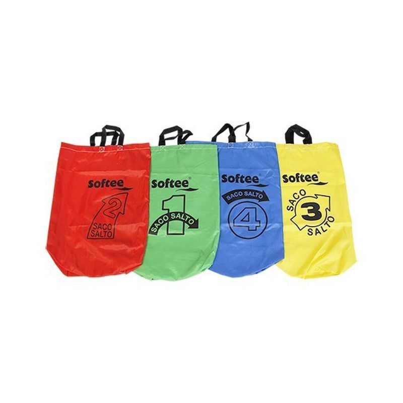 Sacos de salto numerados. 4 colores