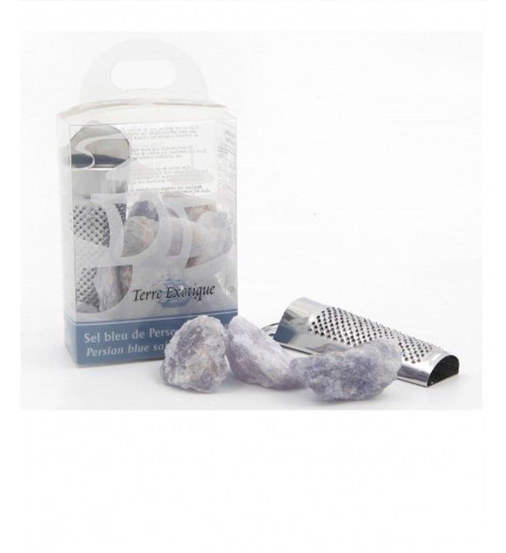 Sal azúl de persia (sal seca) con su rallador terre exotique