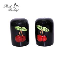 Salero Pimentero Dibujo Cerezas