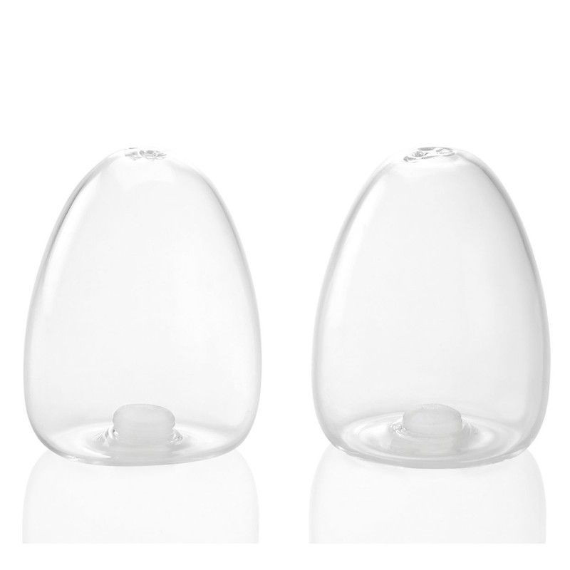 Salero y pimentero de vidrio de 100ml, Ø6x8cm