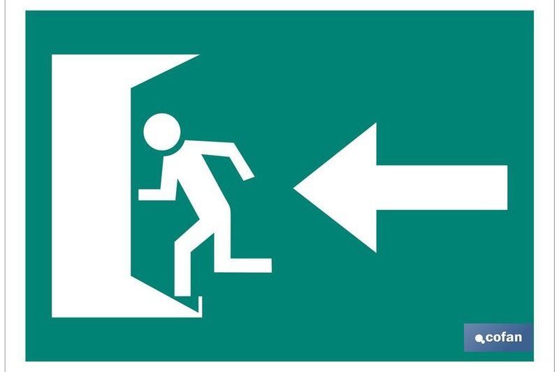 Salida Emergencia "Izquierda". Referencia EV13LU.........