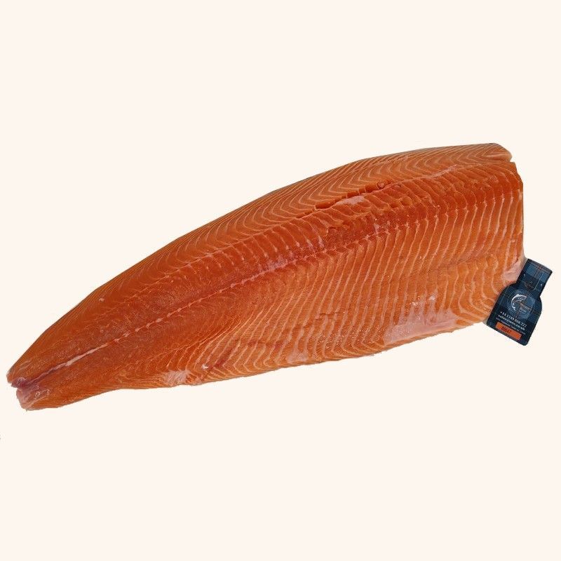 Salmón Ecologico Rage Label. lomo entero 1.5k aprox