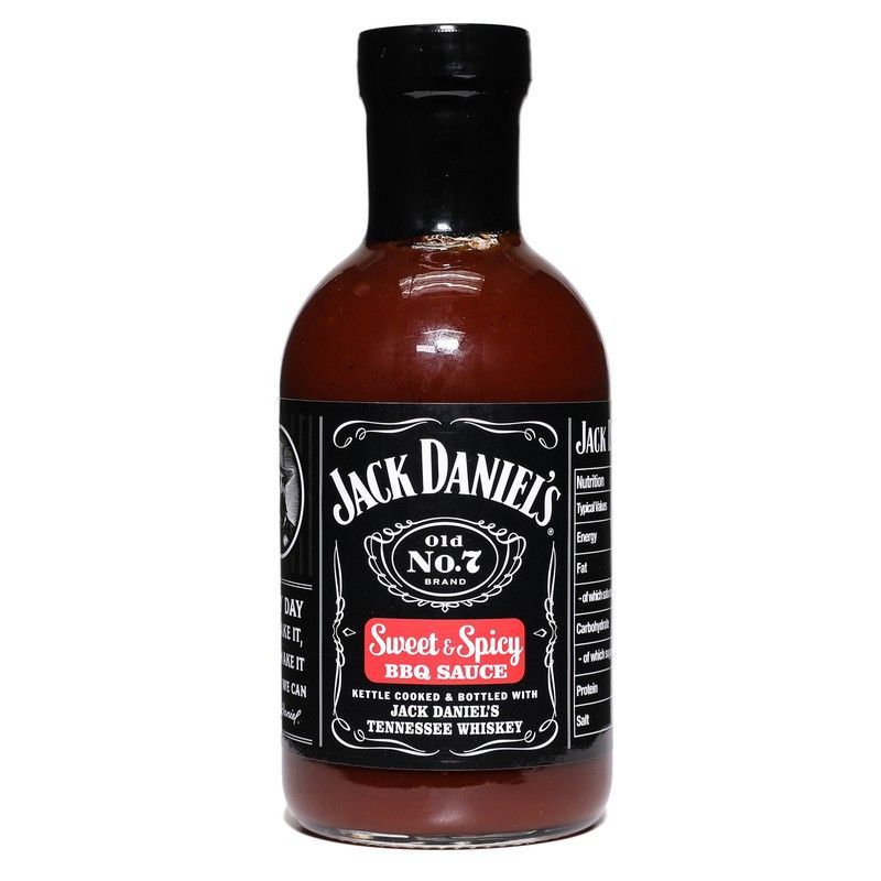 Salsa barbacoa dulce y picante jack daniel's botella 553 g.