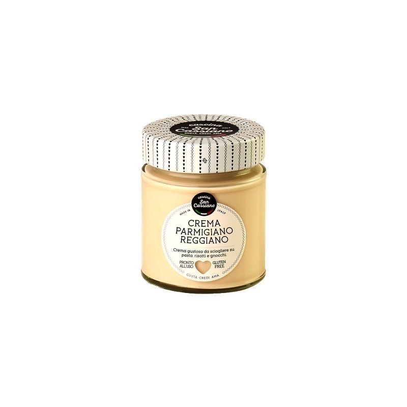 Salsa con Crema Queso Parmiggiano Reggiano San Cassiano Italia 150 grs