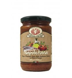 Salsa napoletana tomate con sardinas 270 g rustichella d'abbruzzo