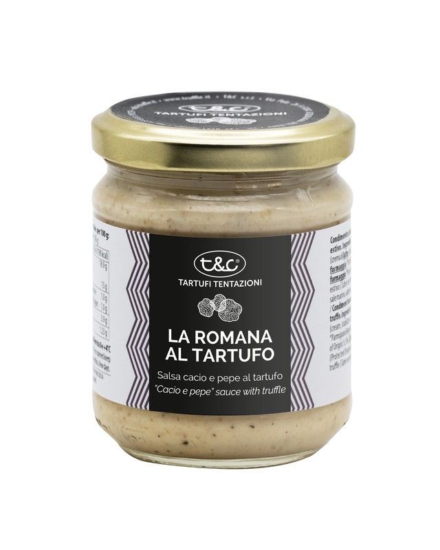 Salsa Romana con Trufa Calcio e Pepe 170 grs Tartufi Tentazioni