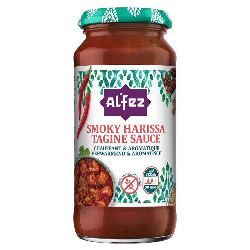 Salsa Tagine Árabe Harissa Ahumada 450G Al'Fez
