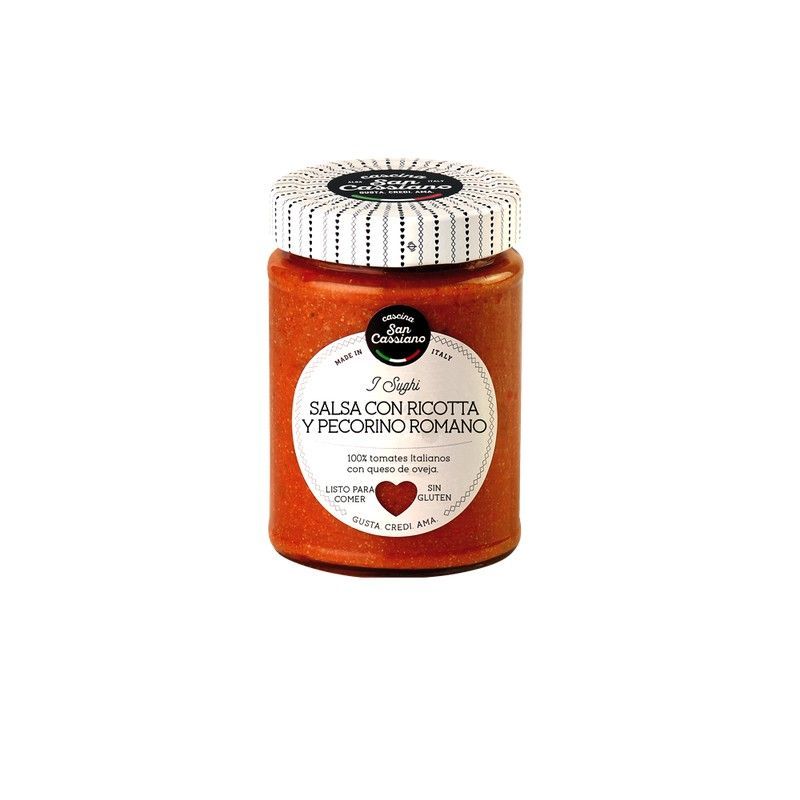 Salsa Tomate Ricota Pecorino San Cassiano Italia 290 grs