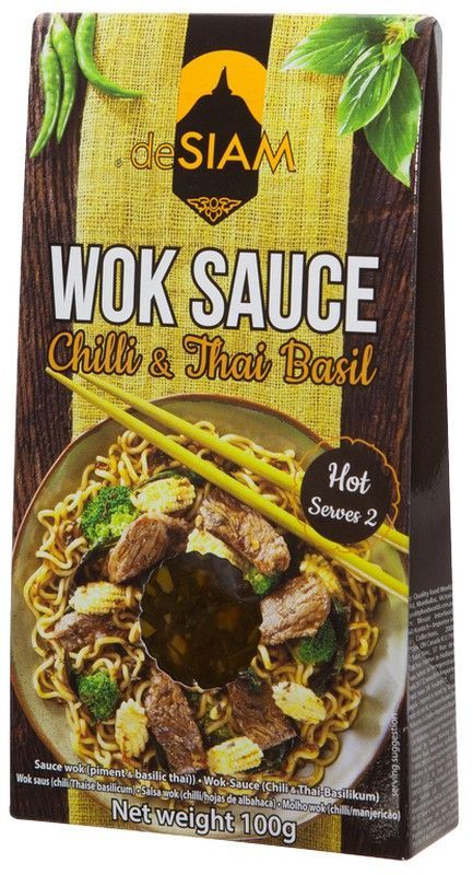 Salsa wok chili basil 100g comida tailandesa