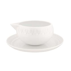 Salsera c/ platillo porcelana Ornament, 19,1x0x6,8 cm