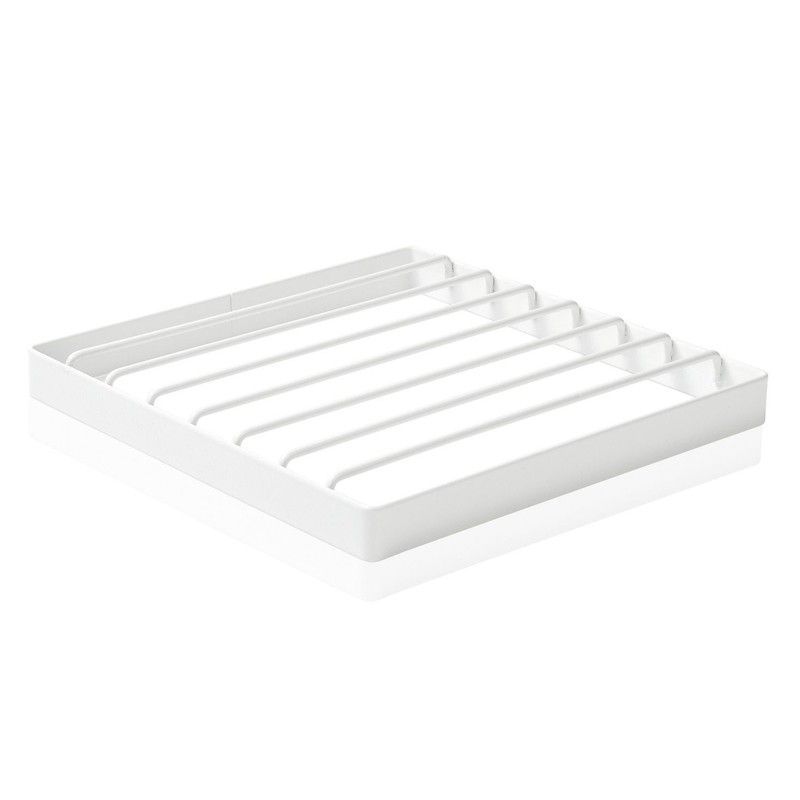 Salvamanteles de Metal Blanco, 20x20x2cm