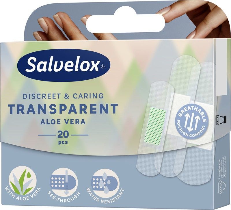 Salvelox Transparentes Aloe Vera 20 unidades