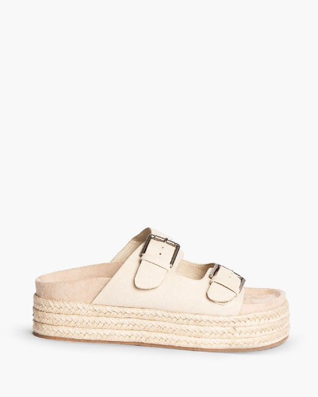 Sandalia de plataforma en Yute de color Beige de la marca Corina modelo M4395