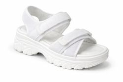 Sandalia Lamis Con Plataforma y Suela Deportiva Blanco