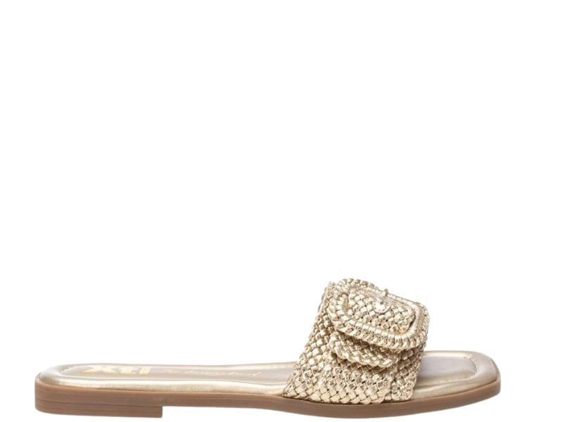 Sandalia plana con hebilla Xti Oro