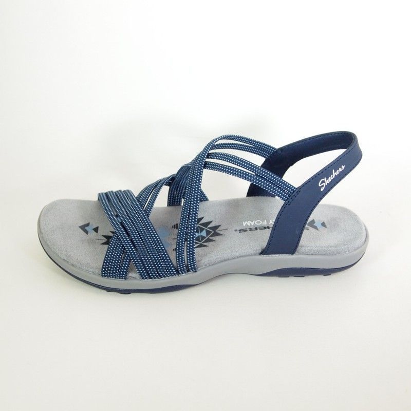 Sandalia Skechers 163117 Reggae Slim - Turn It Up Azul