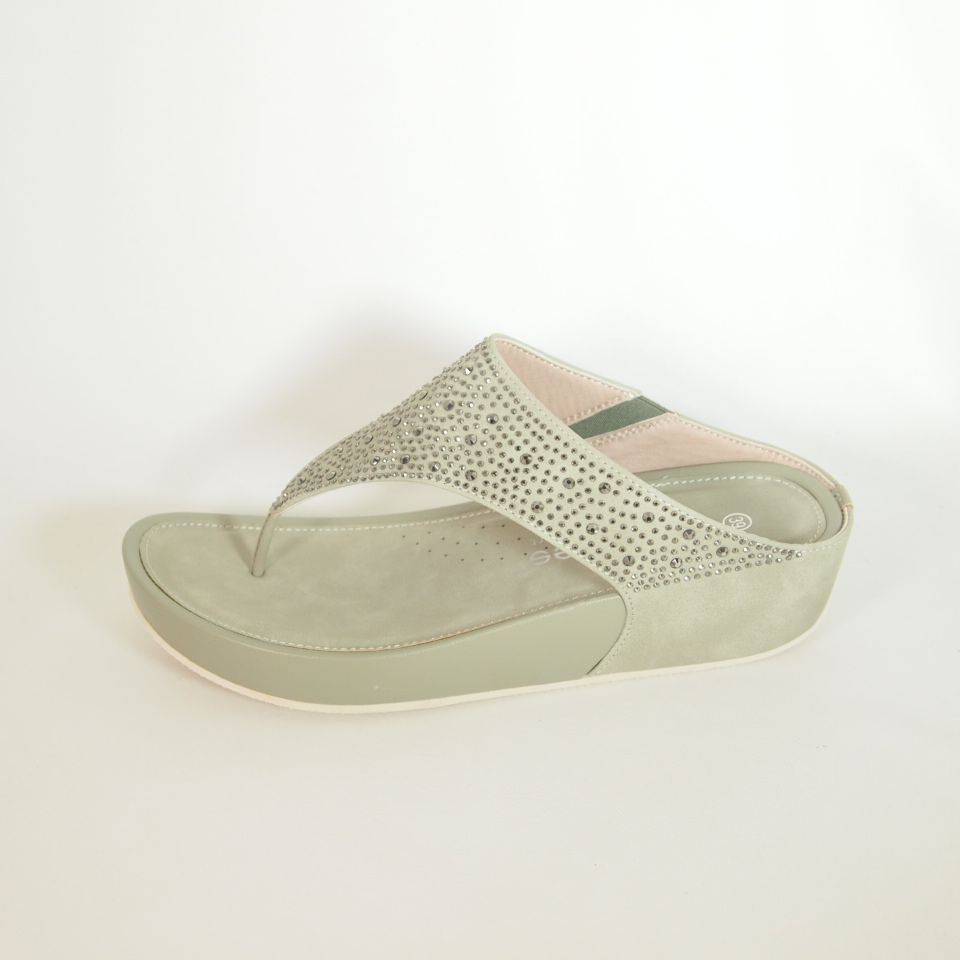 Sandalias Amarpies ABZ26579 Esclava Verde