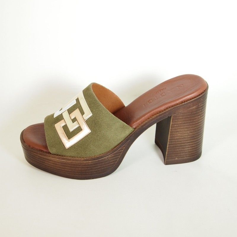 Sandalias Idee Italiana Misil 23 Musgo