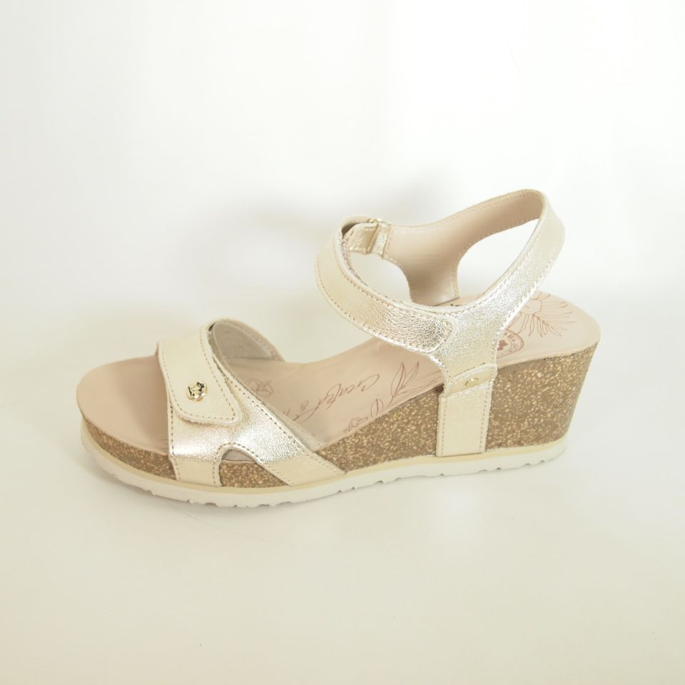 Sandalias Panama Jack Julia Shine Oro
