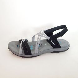 Sandalias Skechers 163112 Reggea Slim Takes Two Gris-Negro