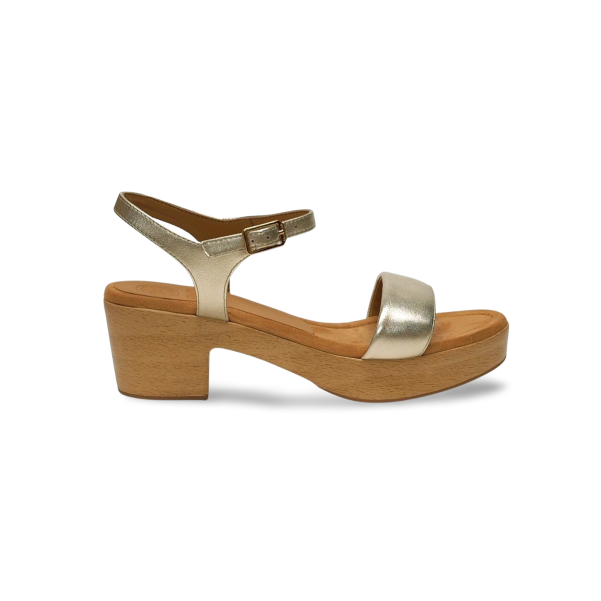 Sandalias Y Zue Unisa IRITA piel dorado