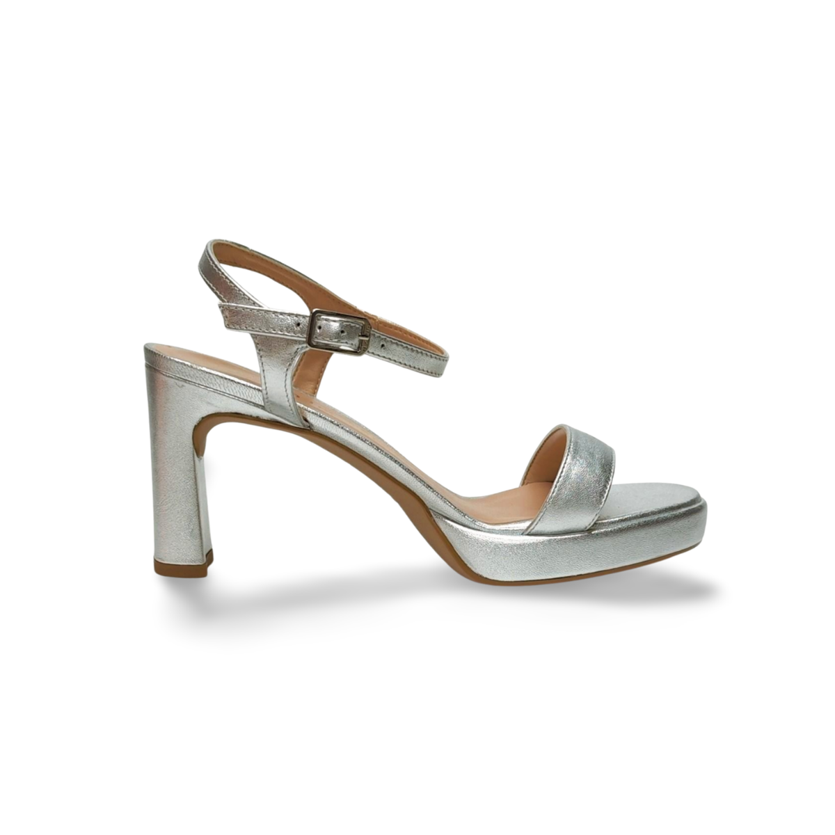 Sandalias Y Zue Unisa SORO piel plateado