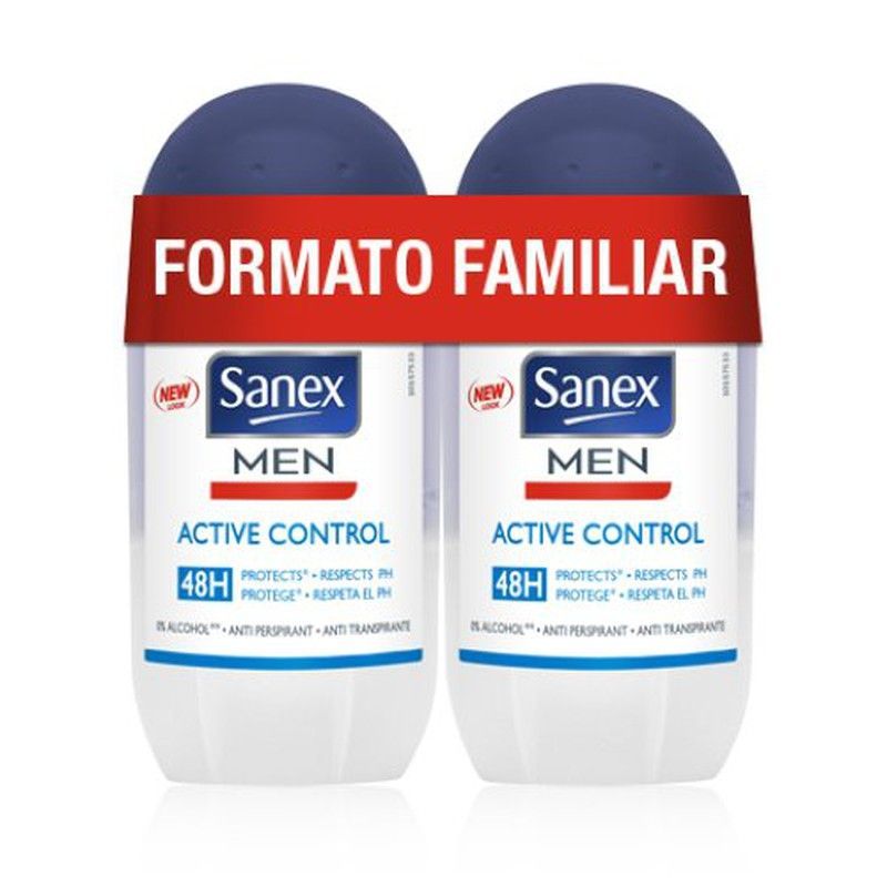 Sanex Deo. Rollon Men Active Duplo (*)