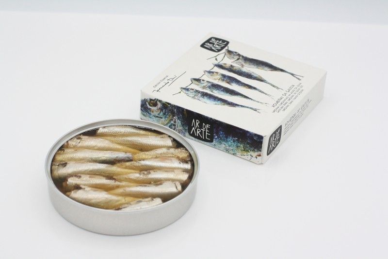 Sardinillas en aceite de oliva Ar de Arte Conservas Galicia Gourmet 110 grs