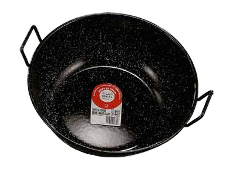 Sarten Esmaltada Honda con cuatro asas de 65 cms de Garcima