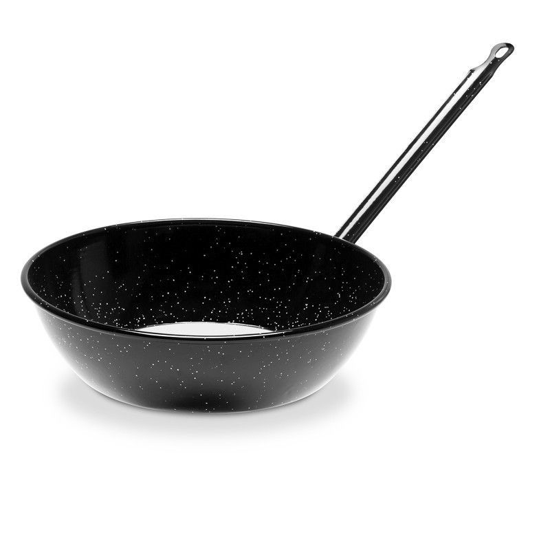 Sartén honda esmaltada con mango 26 cm