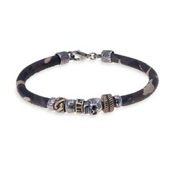 SB056X Pulsera PLATADEPALO calavera Skull unisex