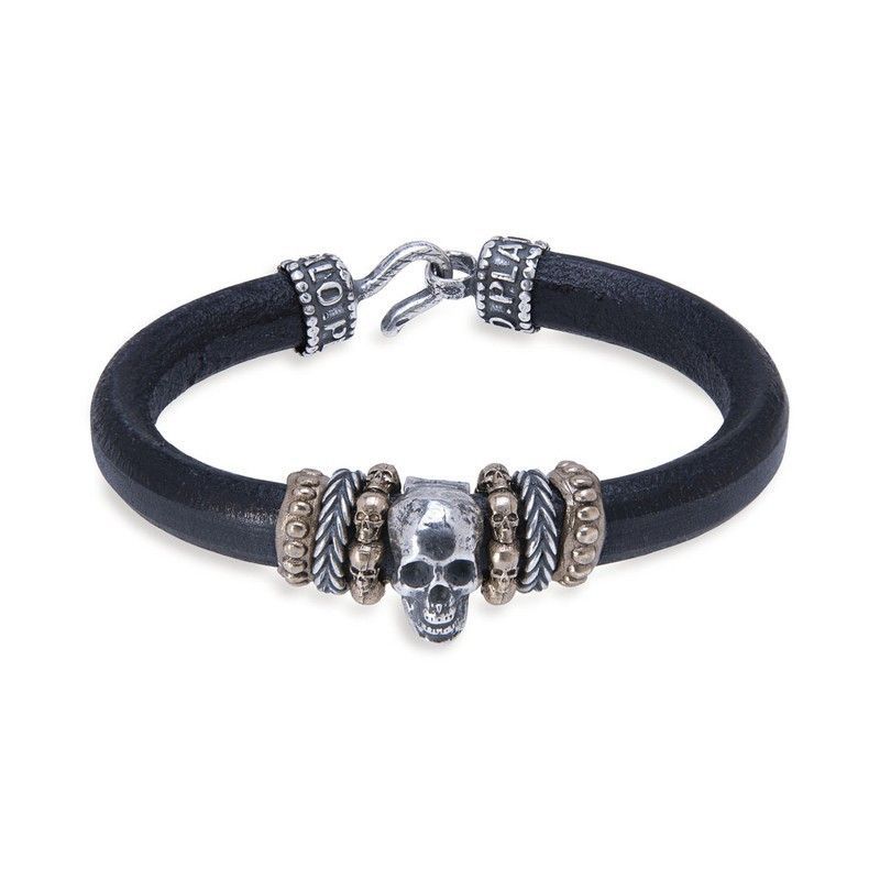 SB101X Pulsera Plata de Palo hombre modelo KARSO Skull SB101X