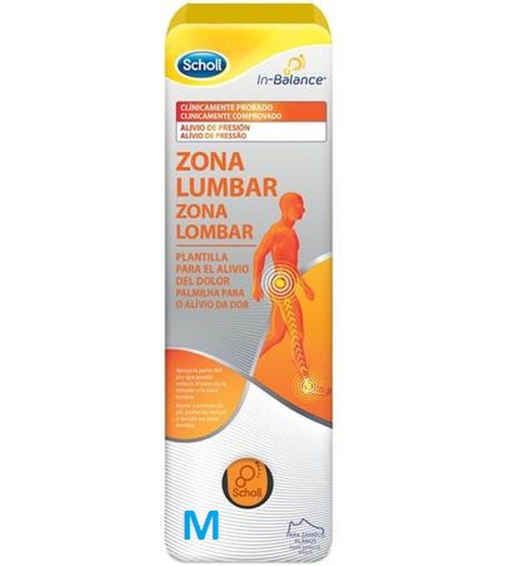Scholl Plantillas In-Balance Zona Lumbar Talla M 1 Par
