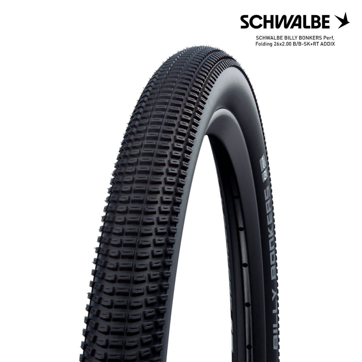 SCHWALBE BILLY BONKERS Perf, Folding 26x2.00 B/B-SK+RT ADDIX