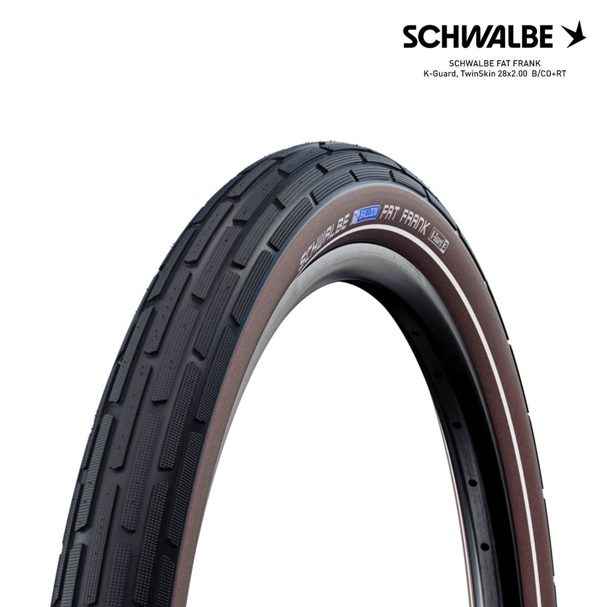 SCHWALBE FAT FRANK K-Guard, TwinSkin 28x2.00  B/CO+RT