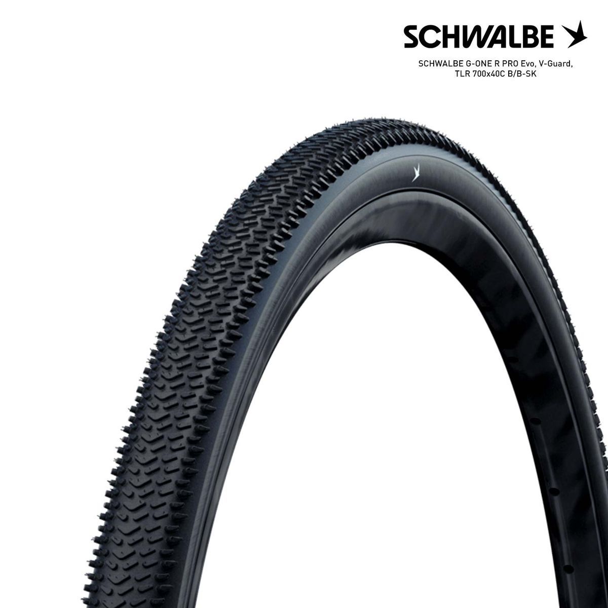 SCHWALBE G-ONE R PRO Evo, V-Guard, TLR 700x40C B/B-SK