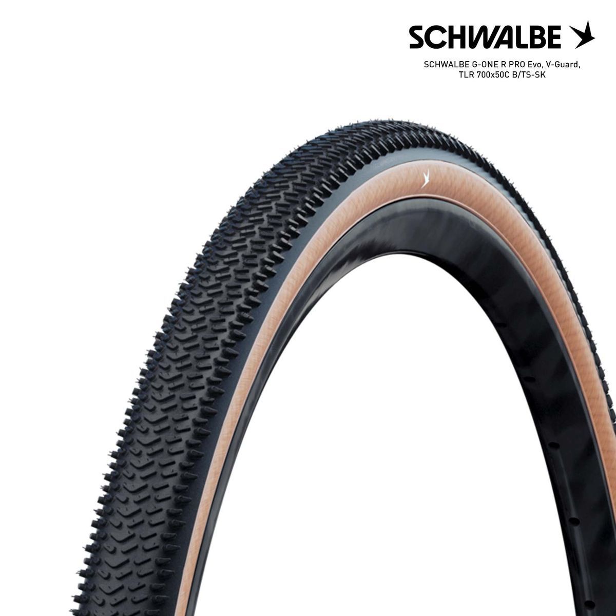 SCHWALBE G-ONE R PRO Evo, V-Guard, TLR 700x50C B/TS-SK