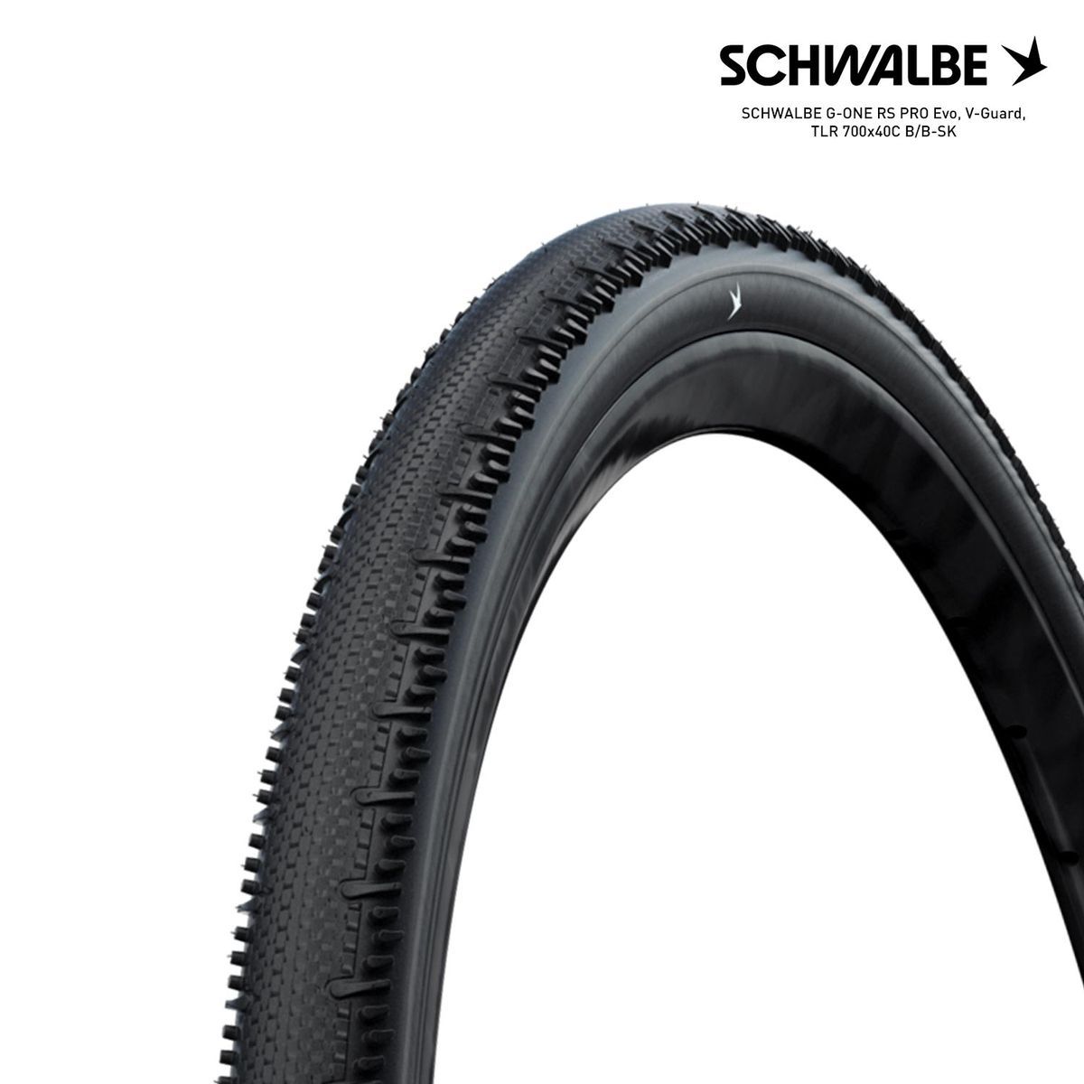 SCHWALBE G-ONE RS PRO Evo, V-Guard, TLR 700x40C B/B-SK