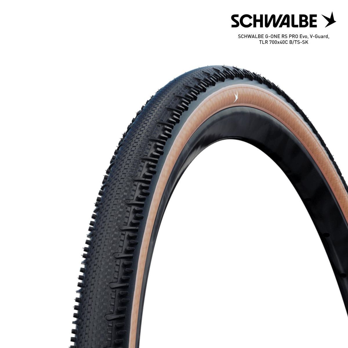 SCHWALBE G-ONE RS PRO Evo, V-Guard, TLR 700x40C B/TS-SK
