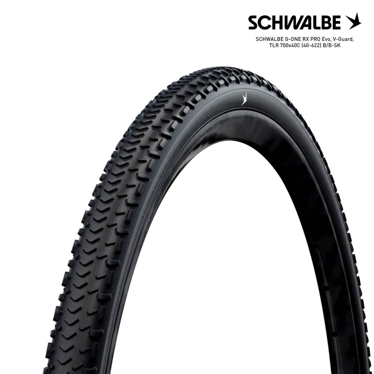 SCHWALBE G-ONE RX PRO Evo, V-Guard, TLR 700x40C B/B-SK