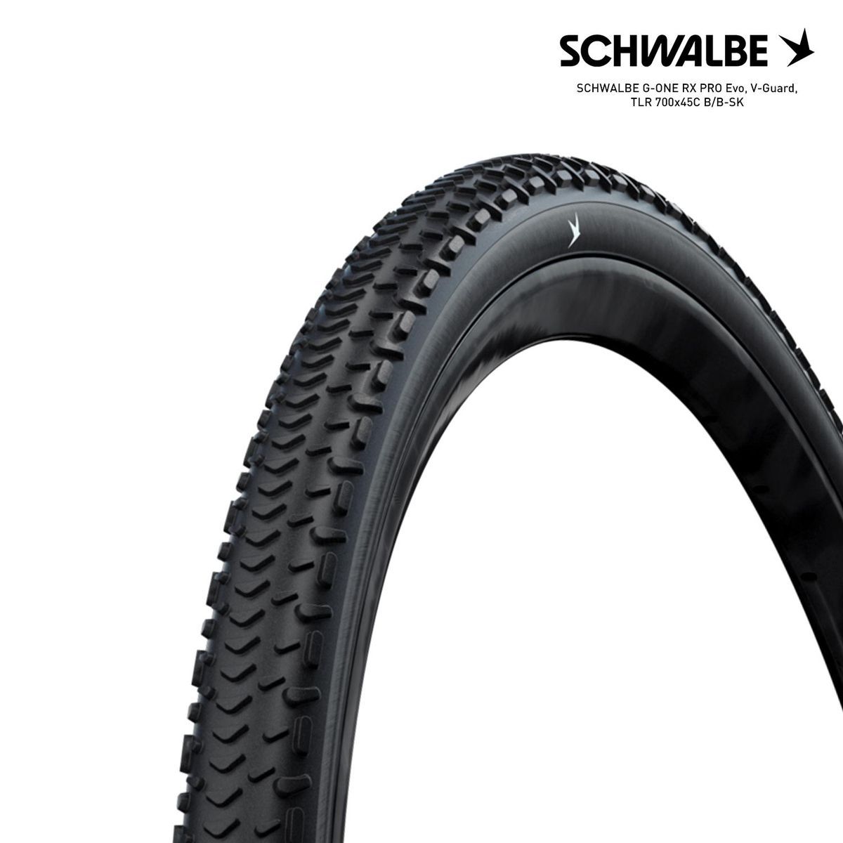 SCHWALBE G-ONE RX PRO Evo, V-Guard, TLR 700x45C B/B-SK