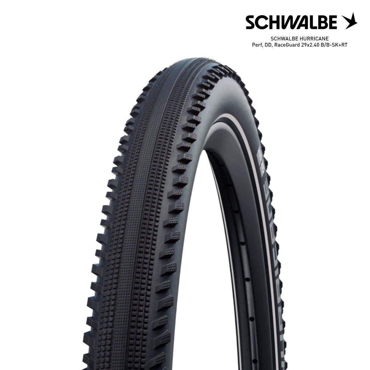 SCHWALBE HURRICANE Perf, DD, RaceGuard 29x2.40 B/B-SK+RT