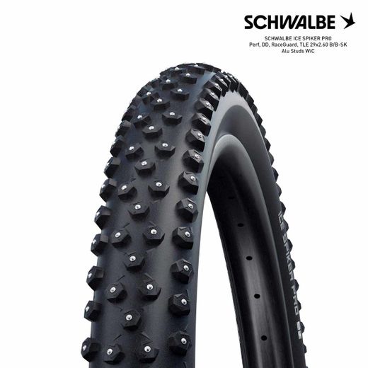 SCHWALBE ICE SPIKER PRO Perf, DD, RaceGuard, TLE 29x2.60 B/B-SK Alu Studs WiC