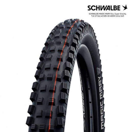 SCHWALBE MAGIC MARY Evo, Super Gravity, TLE 27.5x2.40 B/B-SK ADDIX Ultra Soft