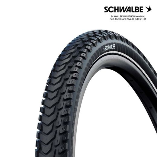 SCHWALBE MARATHON MONDIAL Perf, RaceGuard 26x2.00 B/B-SK+RT