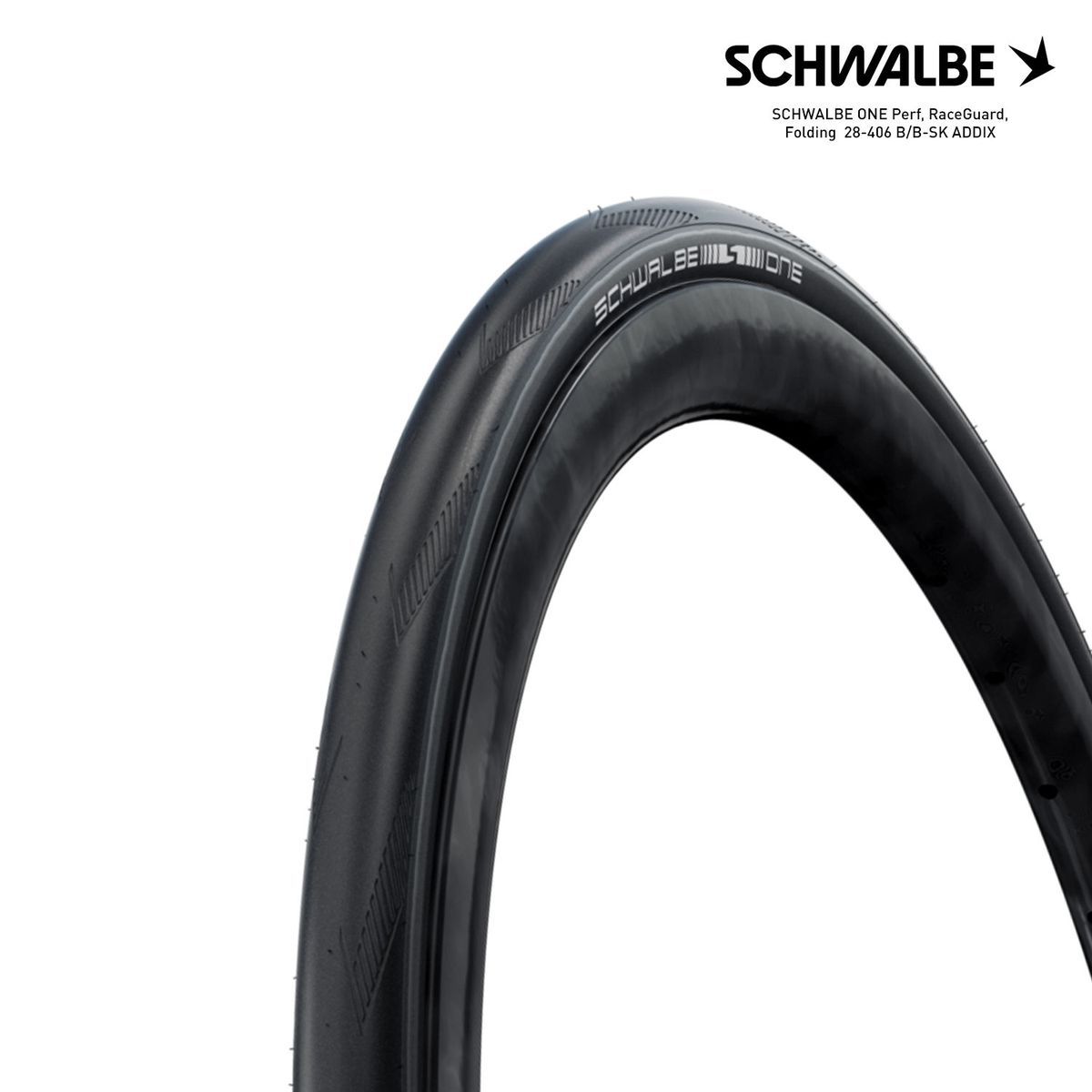 SCHWALBE ONE Perf, RaceGuard, Folding  28-406 B/B-SK ADDIX